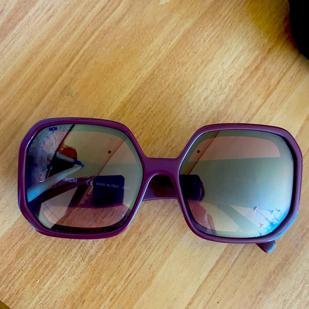 Mcm Oversized Sunglasses. Burgundy